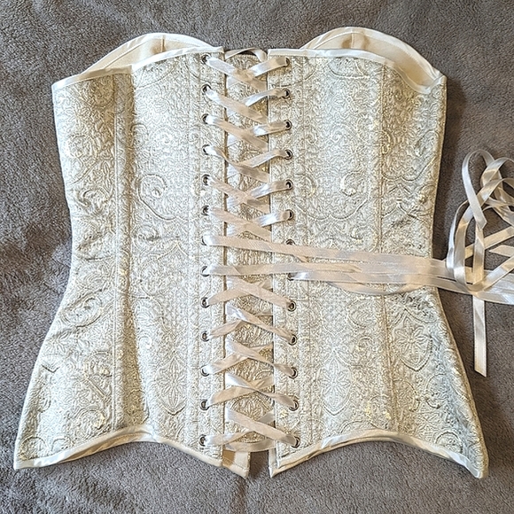 Bridal steel boned corset - gold beige - Picture 13 of 13